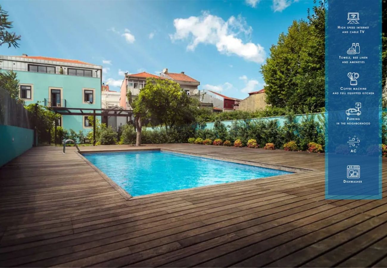 Apartamento em Porto - Luxury Swimming Pool 1 with AC, Downtown and Metro